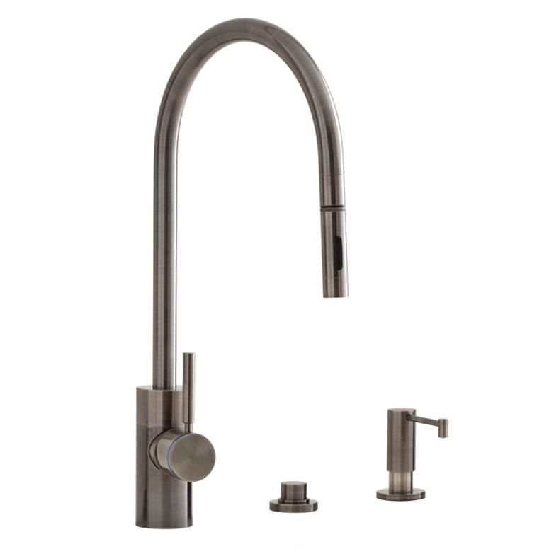 Waterstone Waterstone Contemporary Extended Reach PLP Pulldown Faucet - Toggle Sprayer - 3pc. Suite